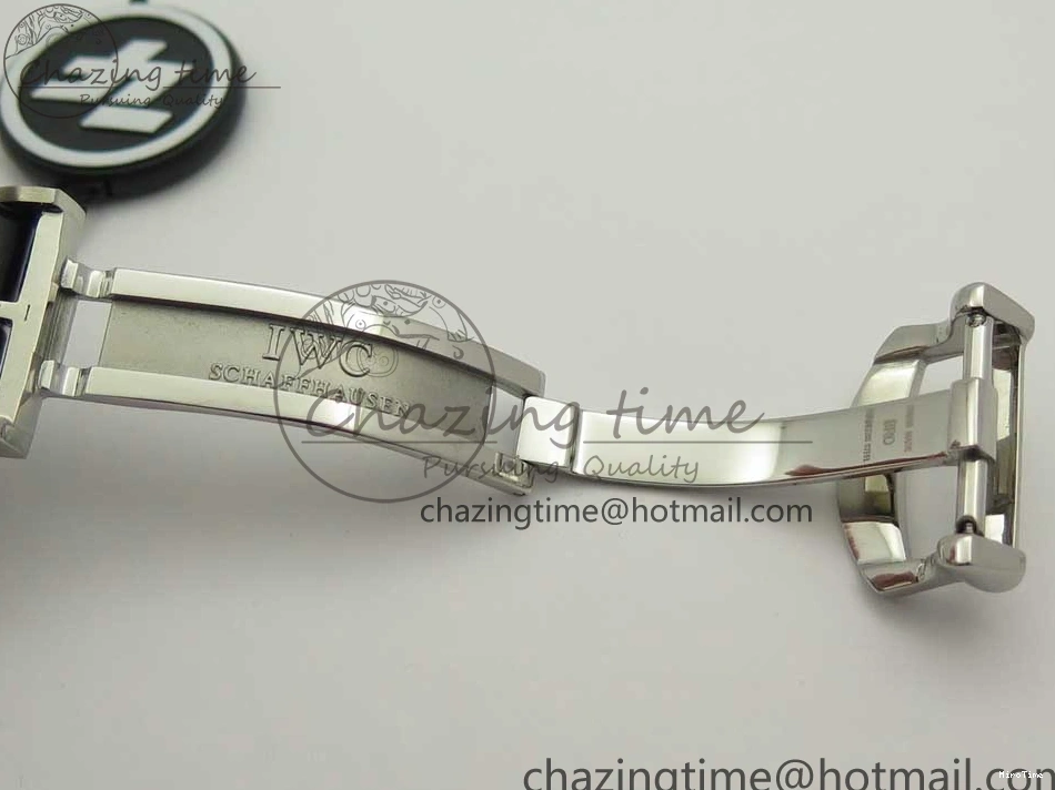 MIROTIME 0129 Snug Portofino IW391022 SS ZK 1:1 Best Edition White Dial Gold Markers On Black Leather Strap A 7130